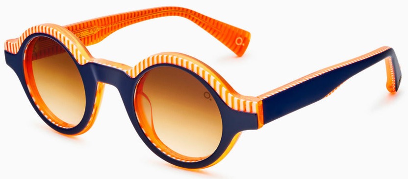 Alexander Daas - Etnia Barcelona Einstein Sunglasses - Black & Orange - Side View