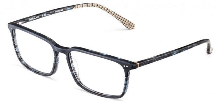 Alexander Daas - Etnia Barcelona Everglades Eyeglasses - Blue &amp; Beige - Side View