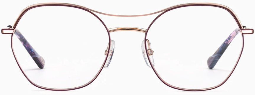 Alexander Daas - Etnia Barcelona Kampen Eyeglasses - Pink Gold &amp; Purple - Front View