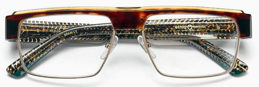 Alexander Daas - Etnia Barcelona Kenzo Eyeglasses - Havana Brown - Front View