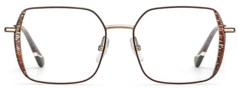 Alexander Daas - Etnia Barcelona Kilimanjaro Eyeglasses - Bronze &amp; Red - Front View