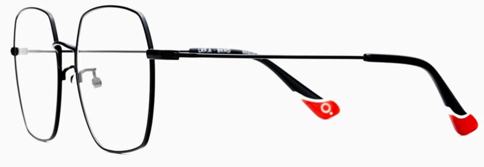 Alexander Daas - Etnia Barcelona LFK.A Eyeglasses - Black & Red - Side View