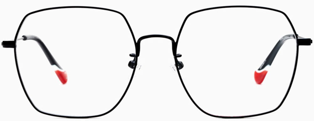 Alexander Daas - Etnia Barcelona LFK.A Eyeglasses - Black &amp; Red - Front View