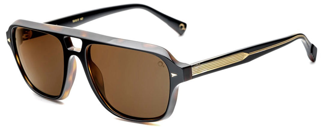 Alexander Daas - Etnia Barcelona MOBAY Sunglasses - Black & Brown - Side View