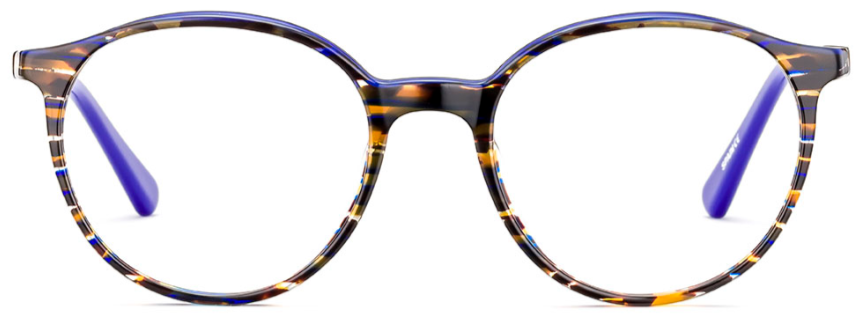 Alexander Daas - Etnia Barcelona Nara Eyeglasses - Havana Blue - Front View