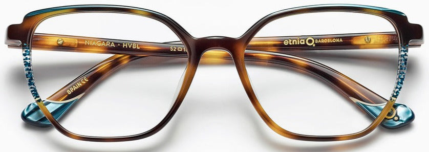 Alexander Daas - Etnia Barcelona Niagara Eyeglasses - Havana Blue - Front View