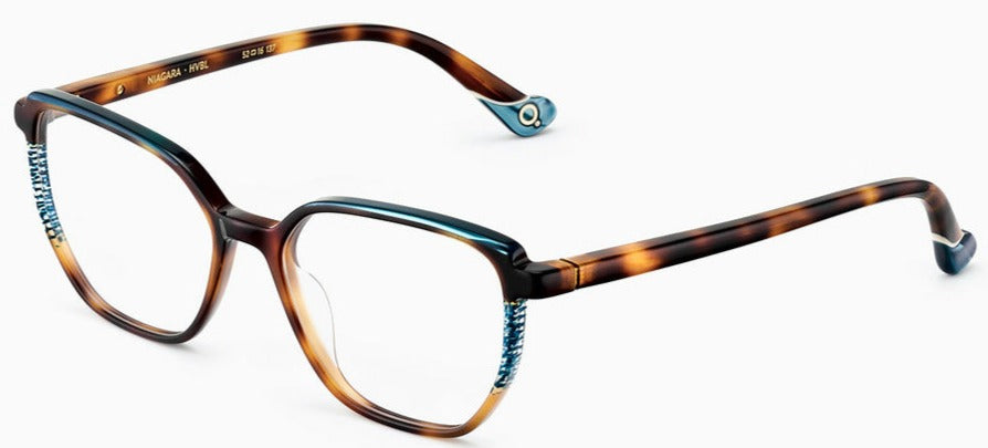 Alexander Daas - Etnia Barcelona Niagara Eyeglasses - Havana Blue - Side View