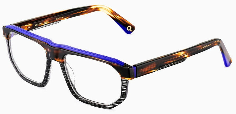 Alexander Daas - Etnia Barcelona Norman Eyeglasses - Havana Blue - Side View