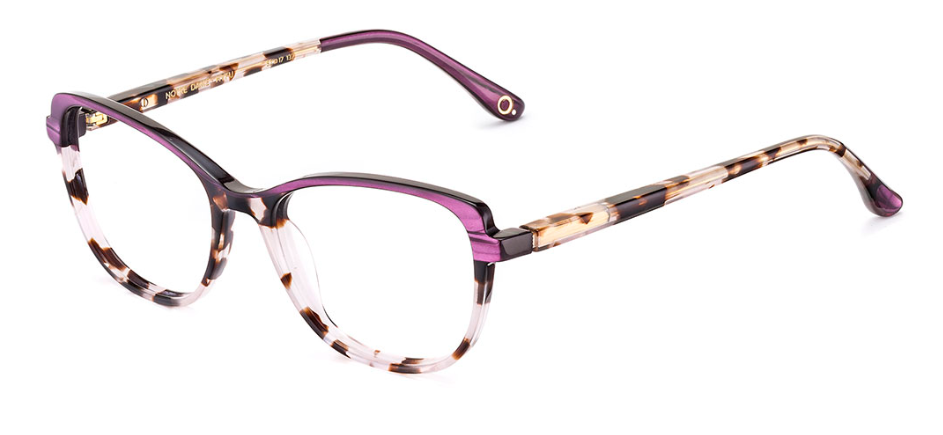 Alexander Daas - Etnia Barcelona Notre Dame Eyeglasses - Havana Fuchsia - Side View