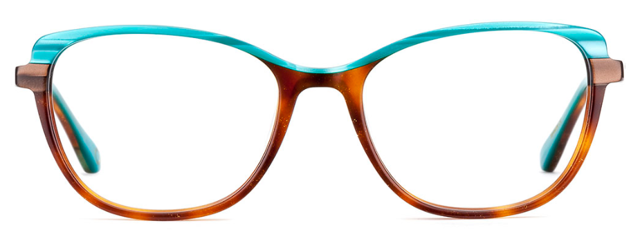 Alexander Daas - Etnia Barcelona Notre Dame Eyeglasses - Havana Turquoise - Front View