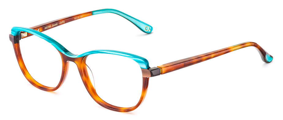 Alexander Daas - Etnia Barcelona Notre Dame Eyeglasses - Havana Turquoise - Side View