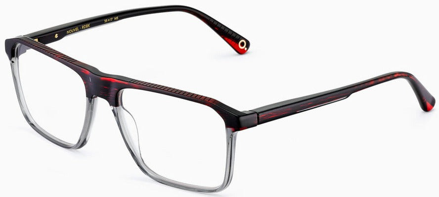 Alexander Daas - Etnia Barcelona Nouvel Eyeglasses - Red &amp; Black - Side View