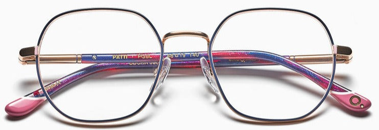 Alexander Daas - Etnia Barcelona Patti Eyeglasses - Pink &amp; Blue - Front View