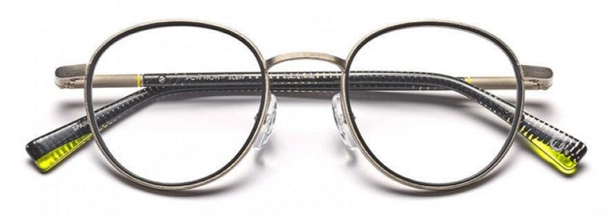 Alexander Daas - Etnia Barcelona Pow Wow Eyeglasses - Silver &amp; Black - Front View