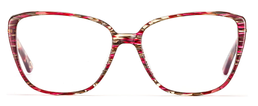 Alexander Daas - Etnia Barcelona Praia Eyeglasses - Fuchsia Bordeaux - Front View