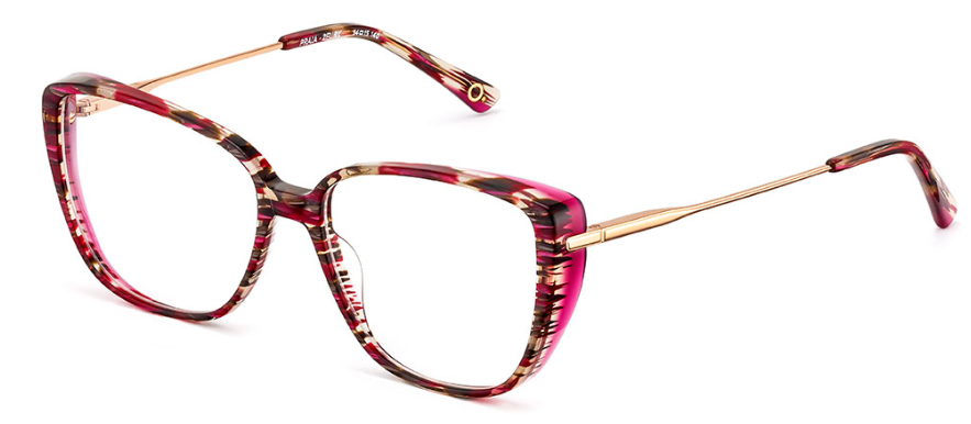 Alexander Daas - Etnia Barcelona Praia Eyeglasses - Fuchsia Bordeaux - Side View