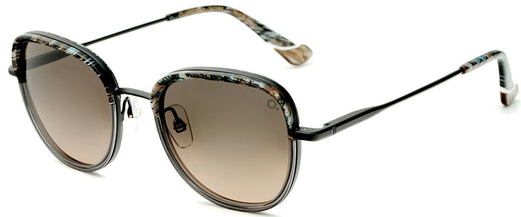 Alexander Daas - Etnia Barcelona QUERETARO Sunglasses - Gold & Black - Side View