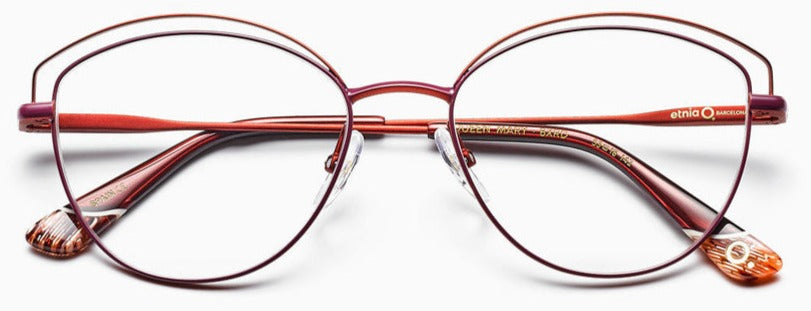 Alexander Daas - Etnia Barcelona Queen Mary Eyeglasses - Red - Front View