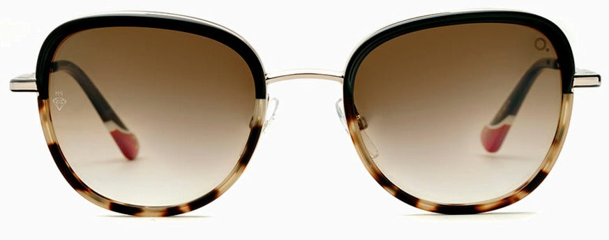 Alexander Daas - Etnia Barcelona Queretaro Sunglasses - Black Havana - Front View