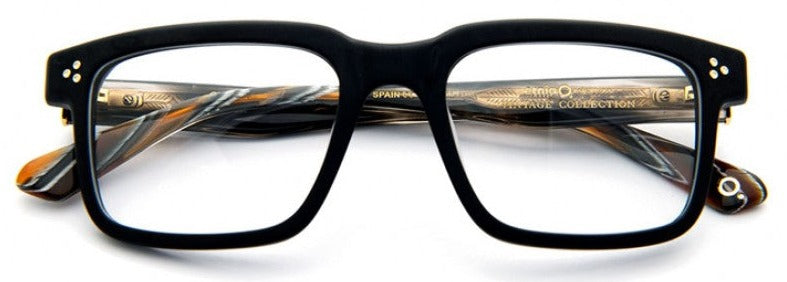 Alexander Daas - Etnia Barcelona Quinn Eyeglasses - Black & Brown - Front View