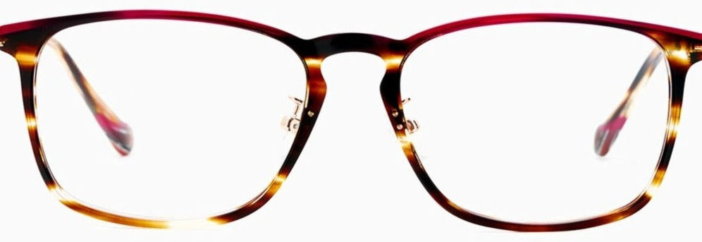 Alexander Daas - Etnia Barcelona Ulan Bator Eyeglasses - Havana Red - Front View