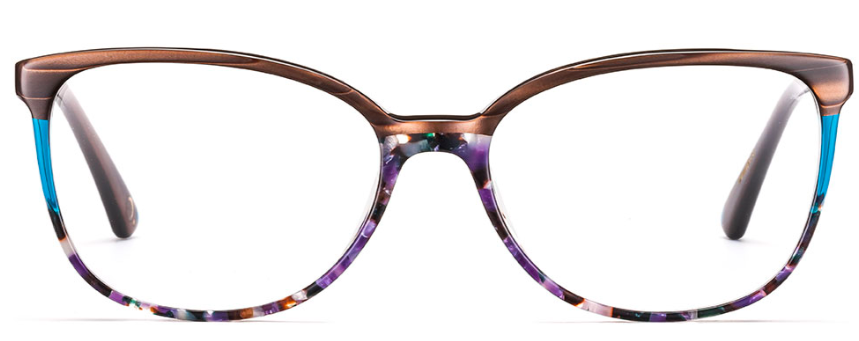 Alexander Daas - Etnia Barcelona Veracruz Eyeglasses - Brown &amp; Green - Front View