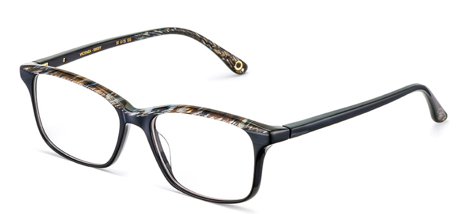 Alexander Daas - Etnia Barcelona Vicenza Eyeglasses - Black Grey - Side View