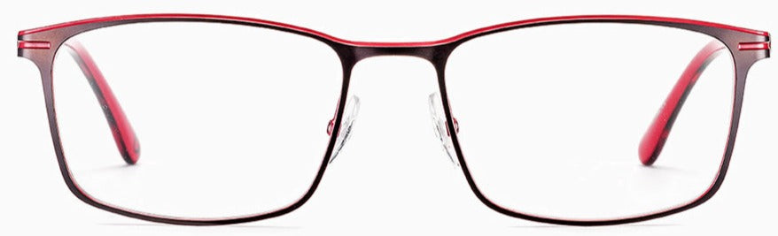 Alexander Daas - Etnia Barcelone Jasmund Eyeglasses - Brown & Red - Front View