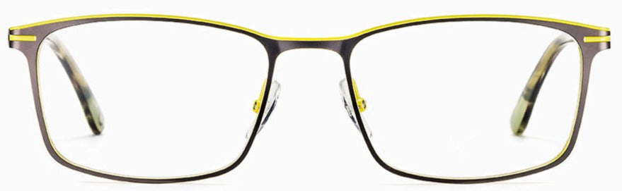 Alexander Daas - Etnia Barcelone Jasmund Eyeglasses - Gunmetal Yellow - Front View