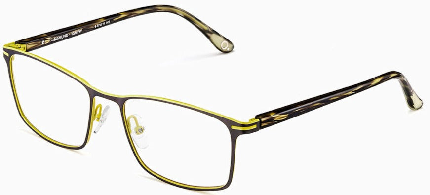 Alexander Daas - Etnia Barcelone Jasmund Eyeglasses - Gunmetal Yellow - Side View