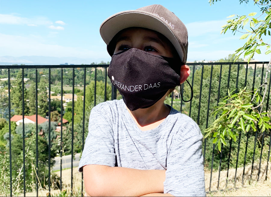 Child wearing Alexander Daas Face Mask