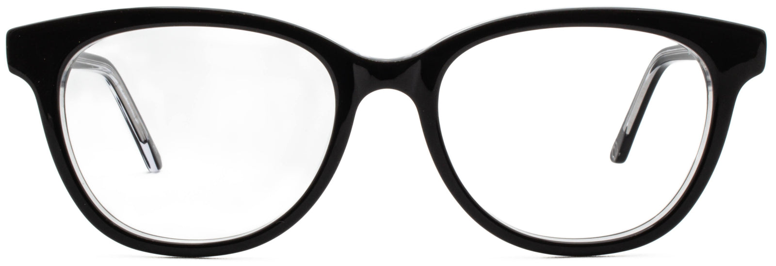 Alexander Daas - Izzy Eyeglasses - Black Crystal - Front View