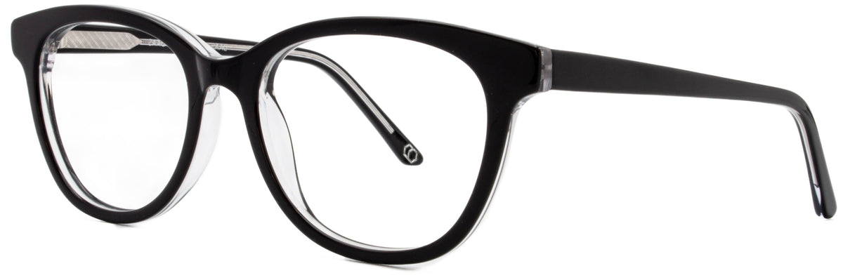 Alexander Daas - Izzy Eyeglasses - Black &amp; Crystal - Side View