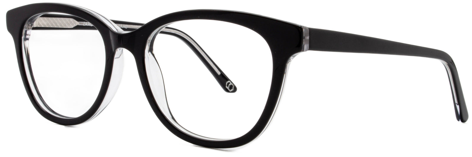 Alexander Daas - Izzy Eyeglasses - Black & Crystal - Side View