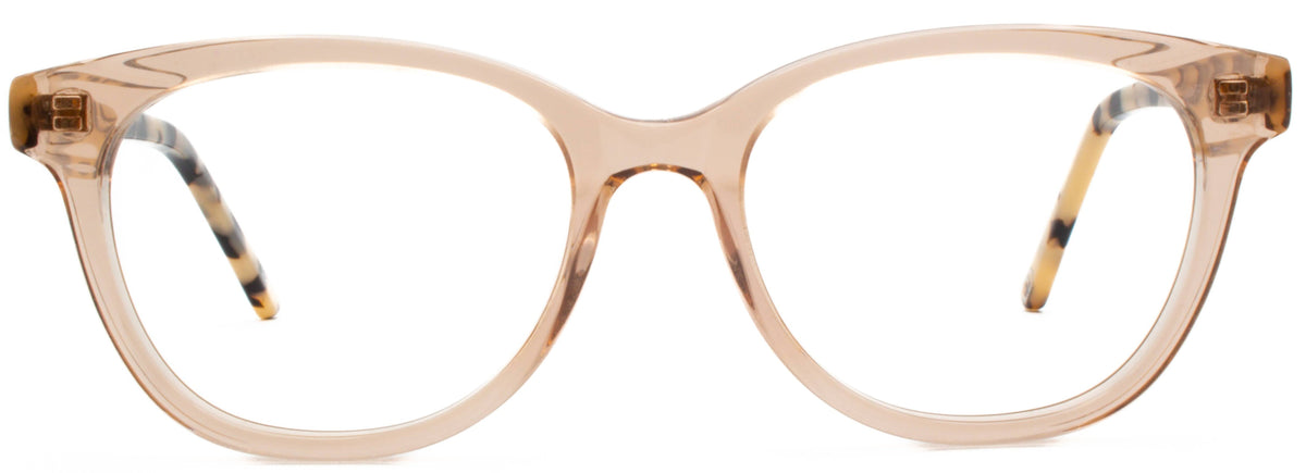 Alexander Daas - Izzy Eyeglasses - Peach - Front View