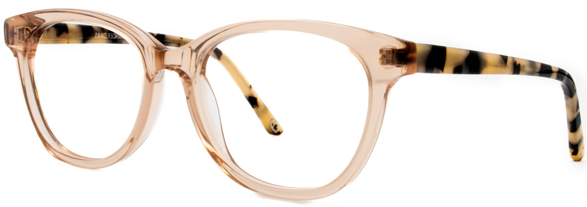 Alexander Daas - Izzy Eyeglasses - Peach - Side View