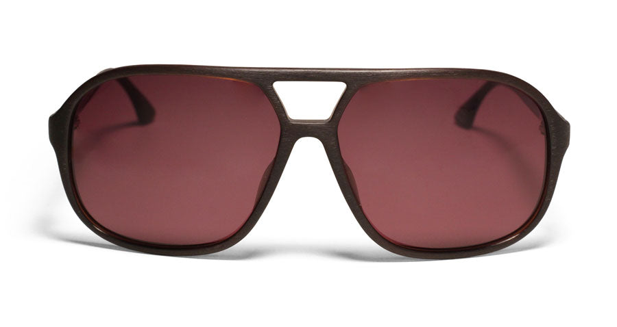 Alexander Daas - KBL Whiskey Bandit Sunglasses - Sanded Brown - Front View