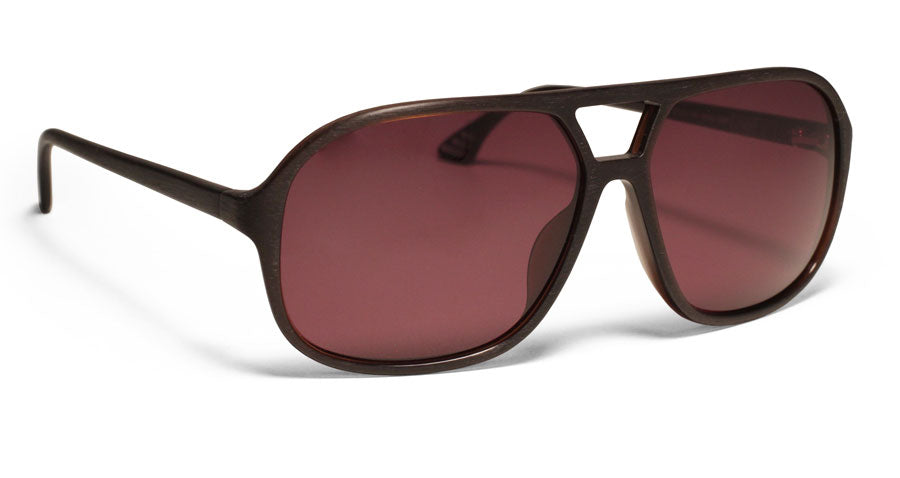 Alexander Daas - KBL Whiskey Bandit Sunglasses - Sanded Brown - Side View