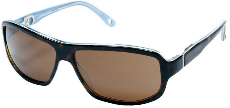 Alexander Daas - Kingdom Sunglasses - Dark Tortoise &amp; Sky Blue - Side View