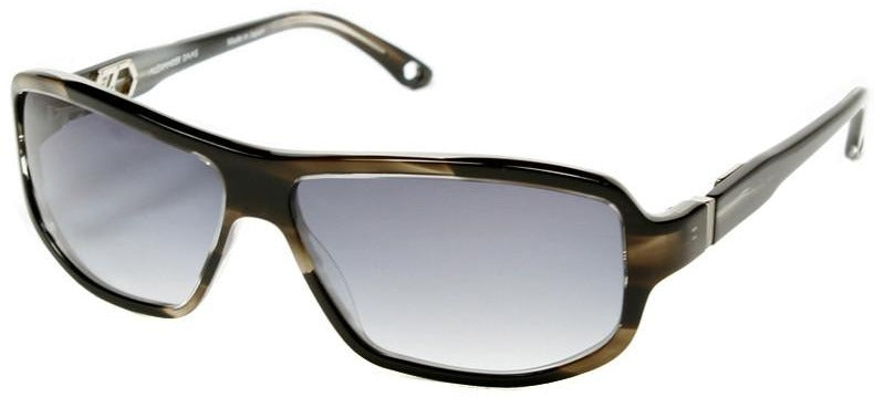 Alexander Daas - Kingdom Sunglasses - Marble Black & Gradient Grey - Side View