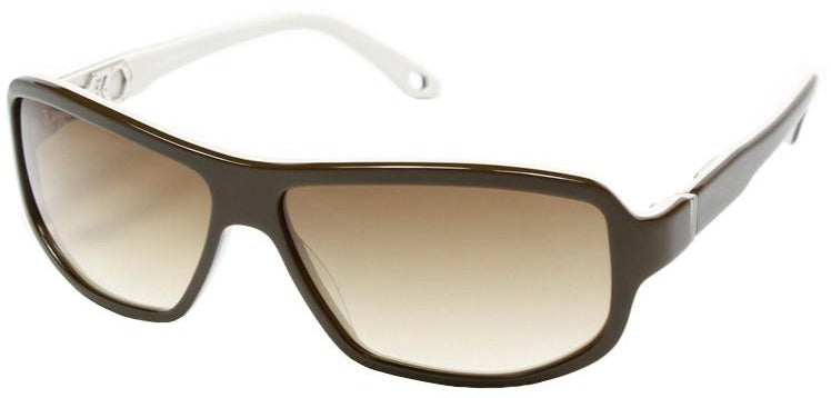 Alexander Daas - Kingdom Sunglasses - Olive, Latte & Brown Gradient - Side View