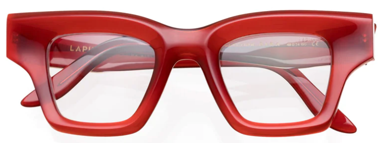 Alexander Daas - Lapima Bira Eyeglasses - Red - Front View