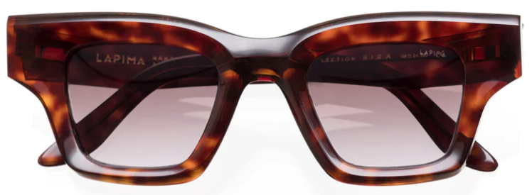 Alexander Daas - Lapima Bira Sunglasses - Havana Brown Gradient - Front View