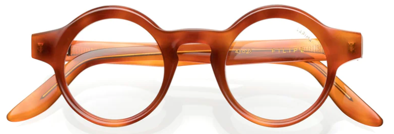 Alexander Daas - Lapima Filipe X Collection Eyeglasses - Caramel - Front View