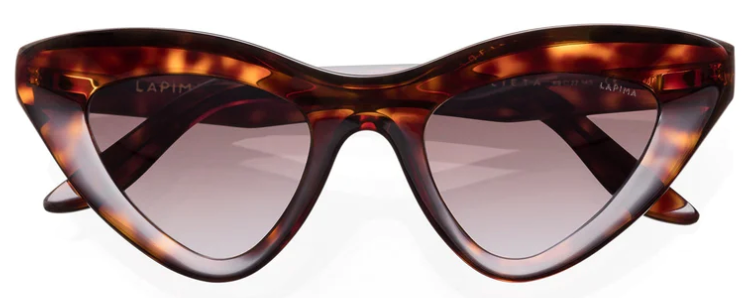 Alexander Daas - Lapima Julieta Sunglasses - Havana Gradient & Gradient Brown - Front View