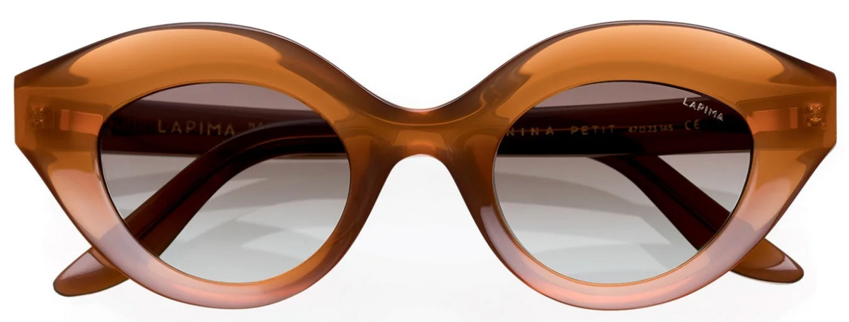 Alexander Daas - Lapima Nina Petit Sunglasses - Terra Gradient &amp; Amber Gradient - Front View