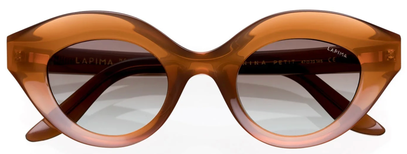 Alexander Daas - Lapima Nina Petit Sunglasses - Terra Gradient & Amber Gradient - Front View