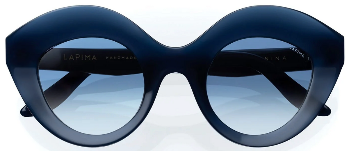 Alexander Daas - Lapima Nina Sunglasses - Atlantic Ocean &amp; Blue Gradient - Front View