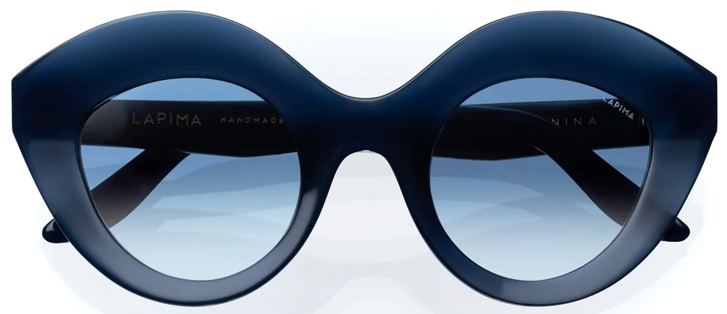 Alexander Daas - Lapima Nina Sunglasses - Atlantic Ocean & Blue Gradient - Front View