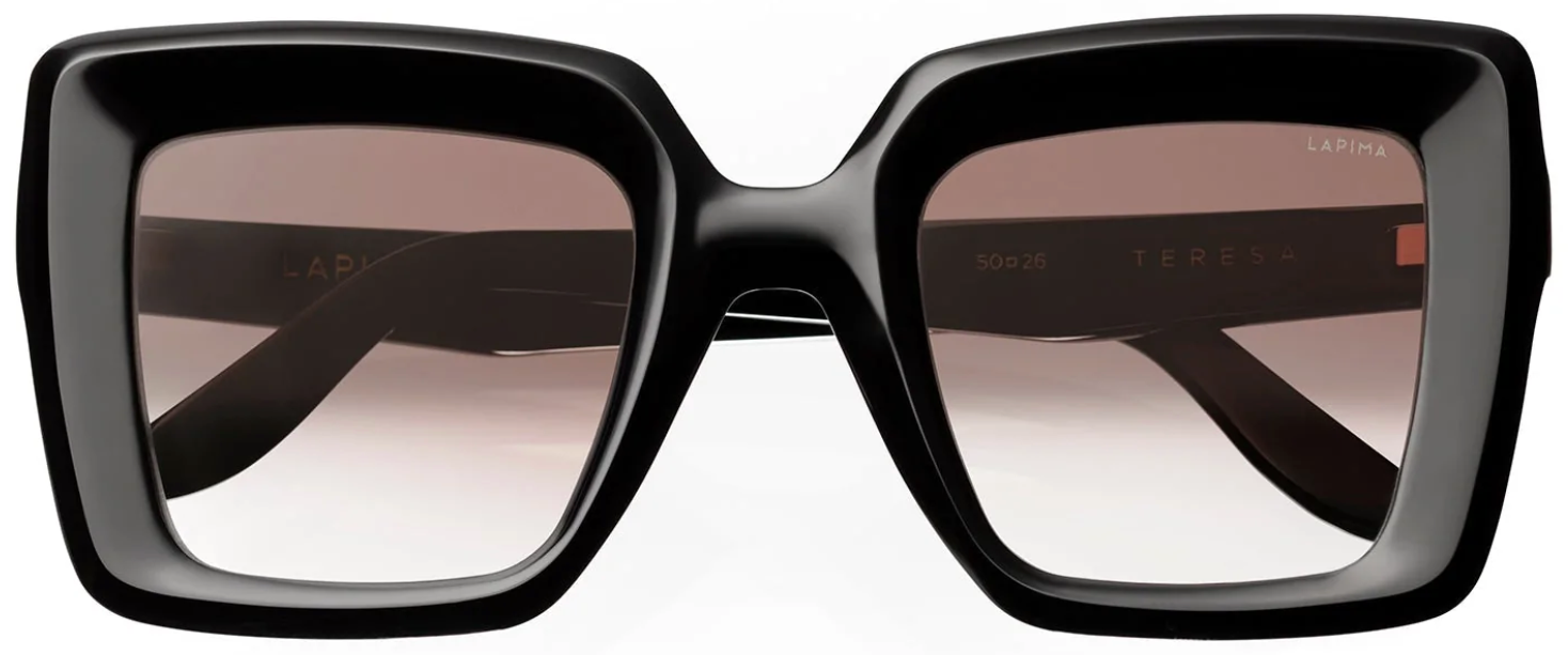 Alexander Daas - Lapima Teresa Sunglasses - Black Gradient & Brown Gradient - Front View